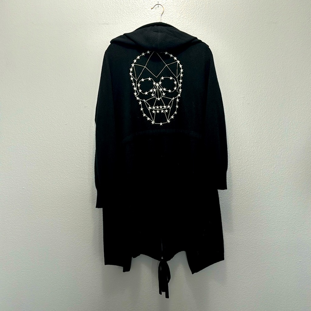SKULL CASHMERE Easton 100% Cashmere Long Hooded Cardigan